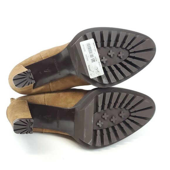 All Saints Harper Lug Sole Suede Ankle High Heeled Boots US 11 NWOB - Picture 10 of 14